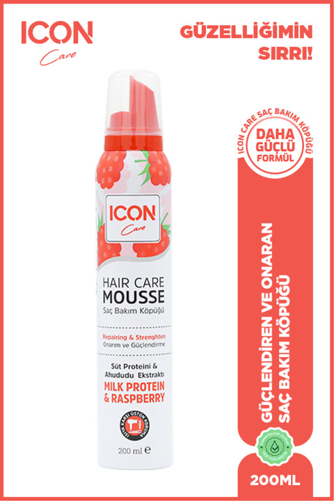 ICON Care Saç Bakım Köpüğü 200ml Milk Protein&Raspberry-