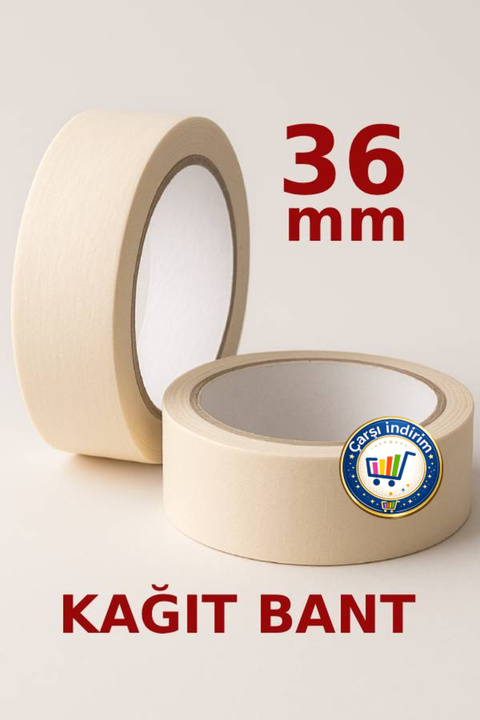 nistabolje Kağıt Bant 36mm Maskeleme Boya Bandı Çok Amaçlı Tamirat Dekorasyon