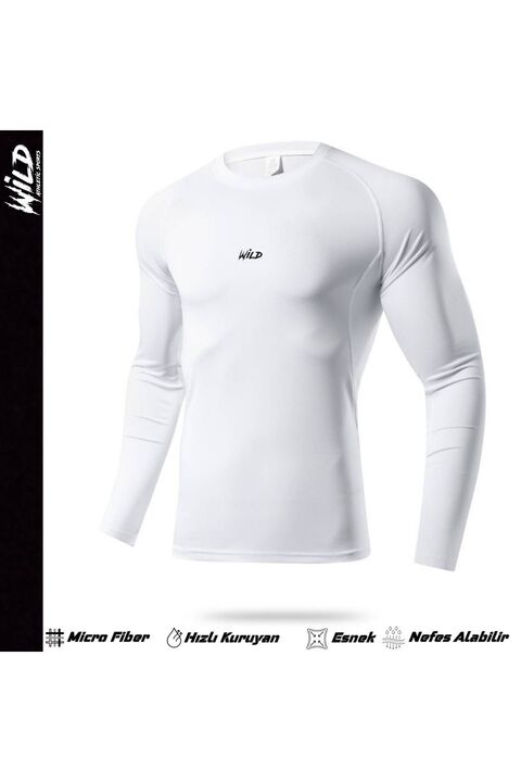 Wild Athletic Erkek Basic Compression Uzun Kollu Spor Fitness Body