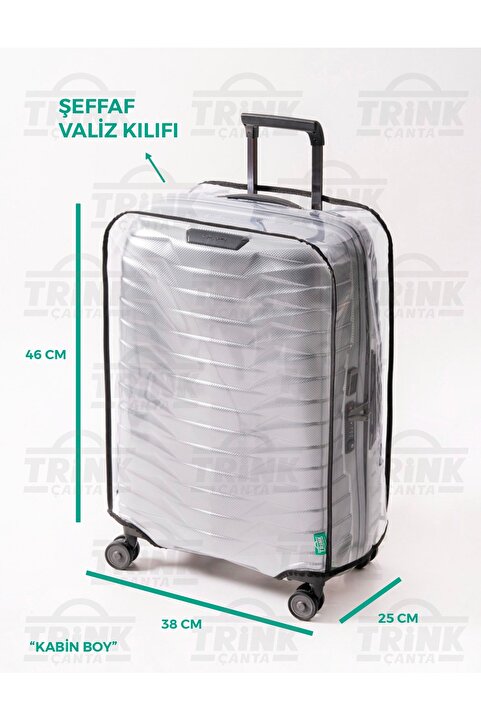 Trink Çanta Şeffaf Valiz Kılıfı Ve Bavul Koruyucu Kılıf Trink-vlz10 * ŞEFFAF *