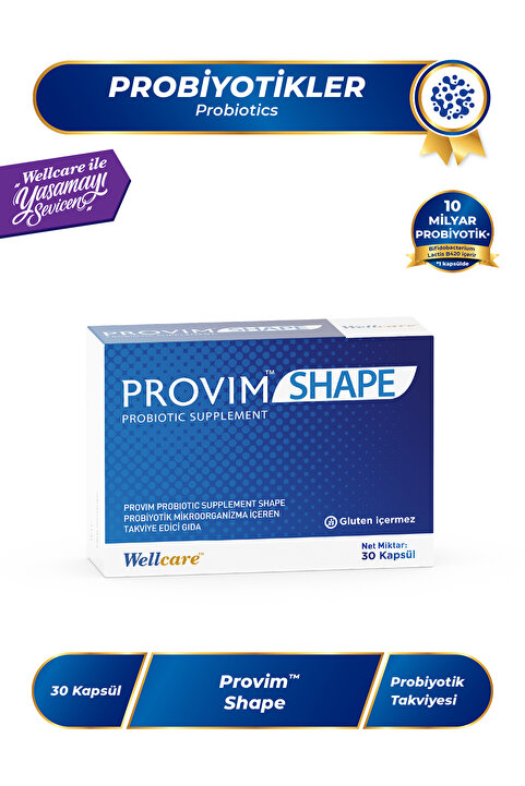 Wellcare Provim Shape Probiyotik 30 Kapsül