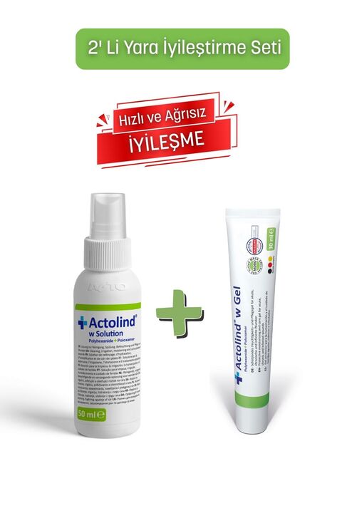 actolind W SOLUTION 50 ML & ACTOLIND W GEL 30 ML (YARA İYİLEŞTİRME SOLÜSYONU VE JELİ)