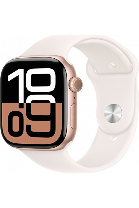 Apple Yenilenmiş Watch Series 10 GPS 42mm Roze Altın Alüminyum Kasa ve Bulut Pembesi- S/M - B Kalite