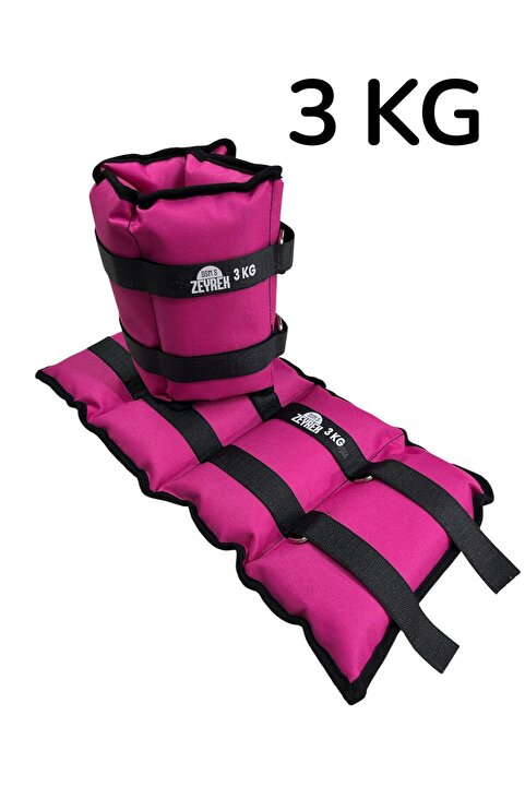 S ZEYREK 3 Kg × 2 Adet Toplam 6 Kg El Ayak Bilek Kas Güçlendiriçi Ağırlık Seti Kum Ağırlık Torbası