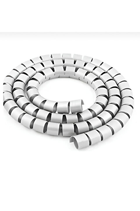 OEM Spiral Kablo Toplayıcı Ve Düzenleyici Beyaz 1.5m