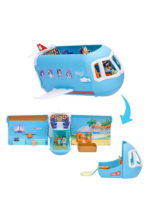 bluey 3in1 Sesli Dönüşebilen Uçak Oyun Seti