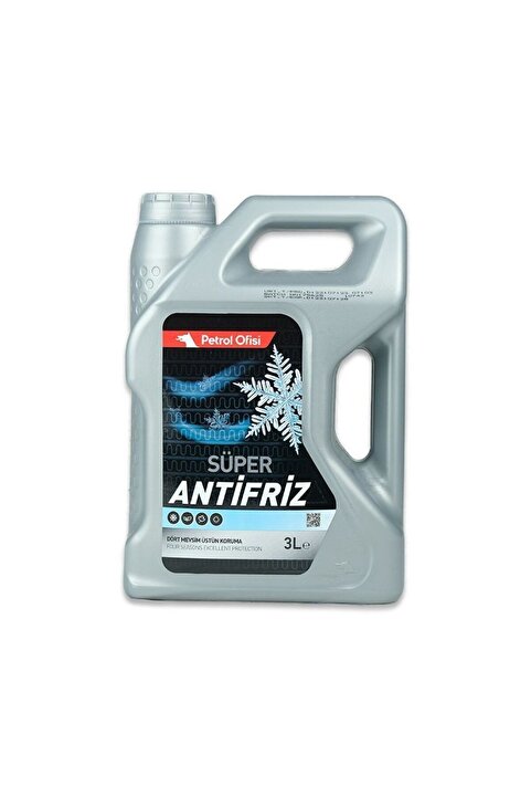 Petrol Ofisi Süper Antifriz 3 Litre – Konsantre Radyatör Koruyucu | Donma ve Korozyona Karşı Tam Kor