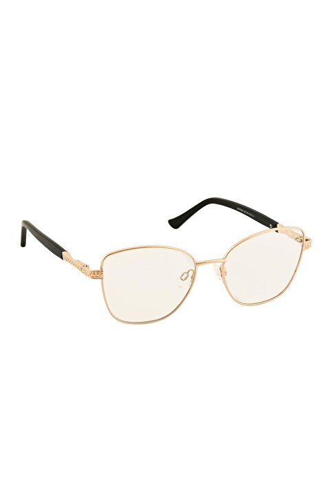 Zarex Milano Optik Cam Takılabilen Gold Ton Metal Gözlük Çerçevesi | Unisex | İnce ve Şık