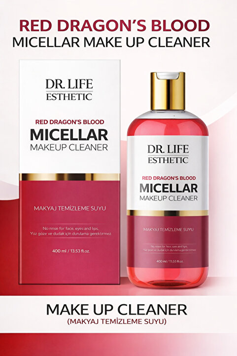 NIALS DR LIFE ESTHETIC Red Dragon’s Blood Micellar Gözenek Sıkılaştırıcı Makyaj Temizleme Suyu 400ml