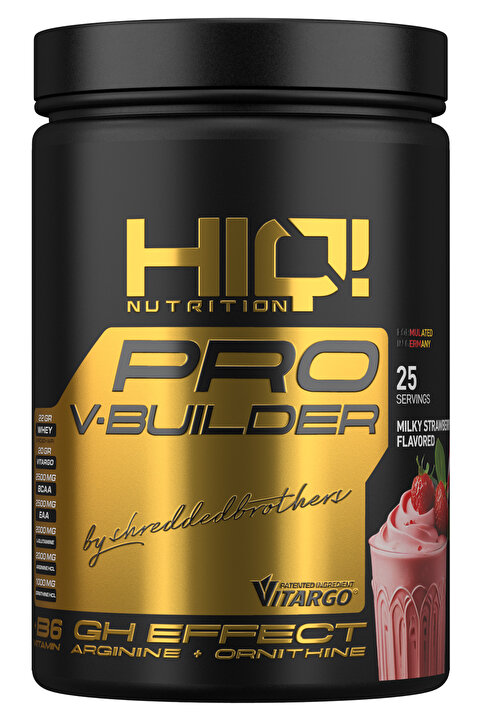 HIQ Nutrition HIQ Pro V-Builder 1.25 Kg Milky Strawberry Flavored