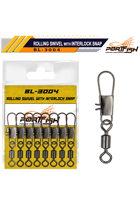 Genel Markalar Portfish BL-3004 Bilyalı Fırdöndülü Klips