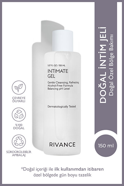 Rivance İntim Yıkama Jeli, pH 4.5 Sülfatsız Hassas Bölge İçin Özel Temizlik Jeli 150 ML