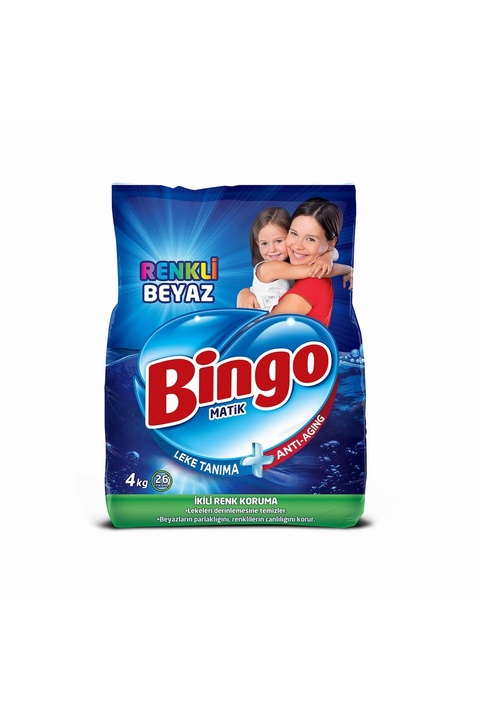 Hype Store Matik Beyaz & Renkli 26 Yıkama Toz Çamaşır Deterjanı 1 x 4 kg