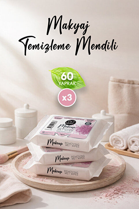 Papilion Pudra Özlü Ph Dengeli Nemlendirici Makyaj Temizleme Mendili 20x3 60 Yaprak