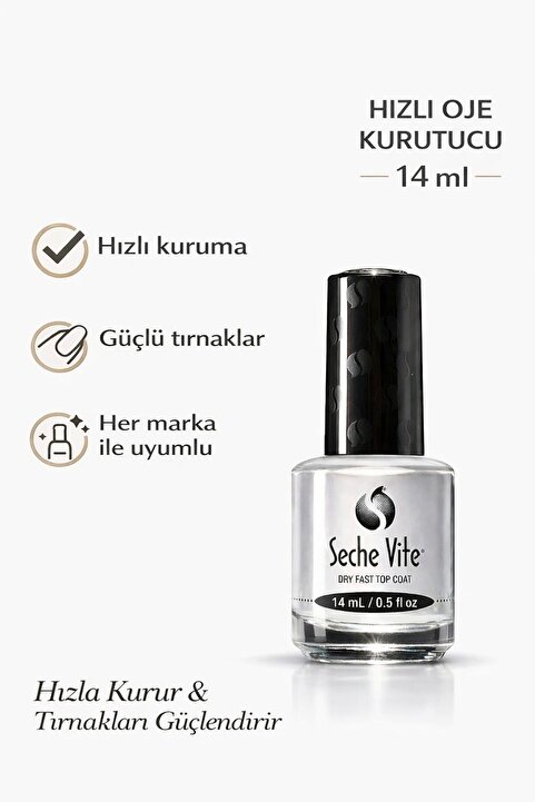 Genel Markalar Vite Dry Fast Top Coat Hızlı Kurutucu Üst Kaplama 14ml