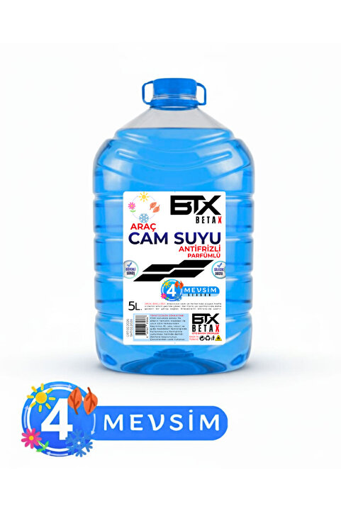 Betax Antifrizli Parfümlü 4 mevsim Oto Cam Suyu 5 Litre