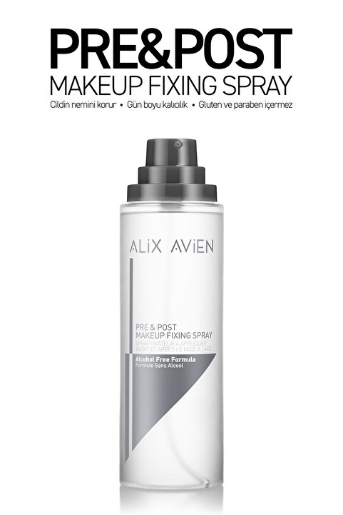 Alix Avien Pre&Post Makeup Fixing Spray - Makyaj Öncesi ve Sonrası Makyaj Sabitleyici Sprey