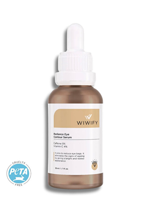 WIWIFY Göz Altı Torbalanma, Koyu Halkalara Karşı Aydınlatıcı Göz Çevresi Serum (Caffeine%5+C Vitamini%4)
