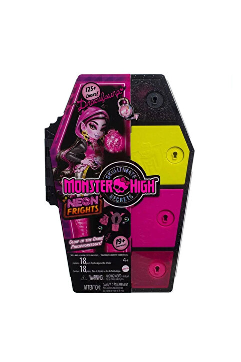 MONSTER HIGH Orjinal Monster High Bebekleri Gizemli Arkadaşlar Neon Monster High Seri 3 Bebekleri Draculaura