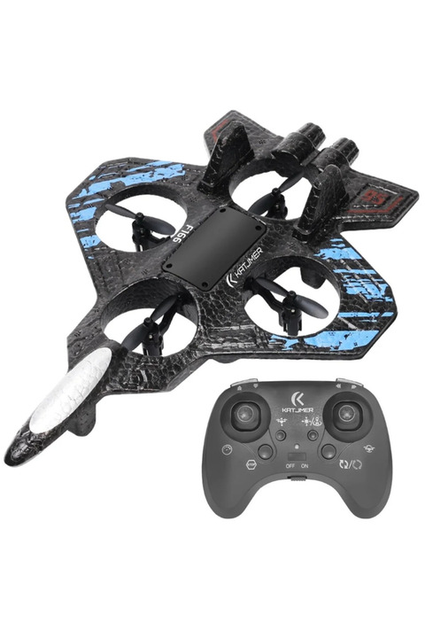 DTULTRA2 F166 Jet Tasarımlı Oyuncak Drone – 4 Motorlu, EPP Köpük Gövdeli, 2 Bataryalı