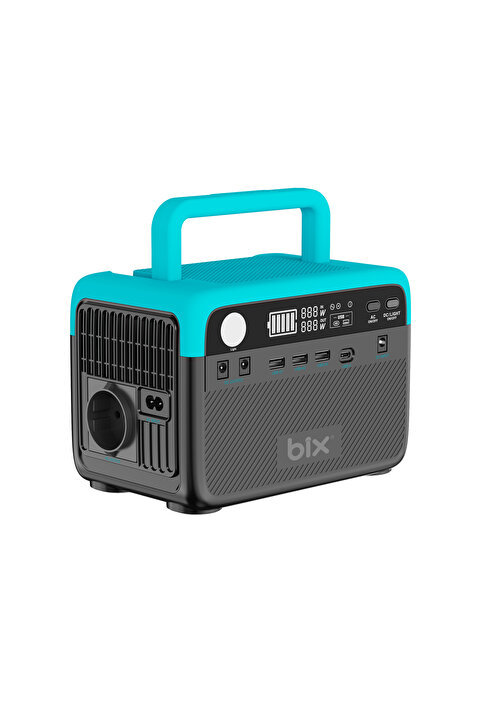 Bix PS60K 192Wh 300W 230V 50Hz Saf Sinüs Taşınabilir Güç İstasyonu - LiFePO4 ve AC Çıkışlı Power Station