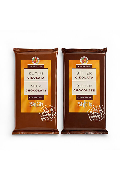 Altınmarka Sütlü Kuvertür 2.5kg Ve Bitter Kuvertür 2.5kg