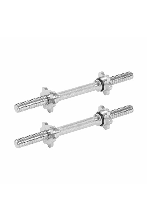 Delta İki Adet 36 Cm Krom Bar 25,4 ile 29 Mm Arası Çaptaki Plakalar için Uygun Halter Ağırlık Çalışma Barı