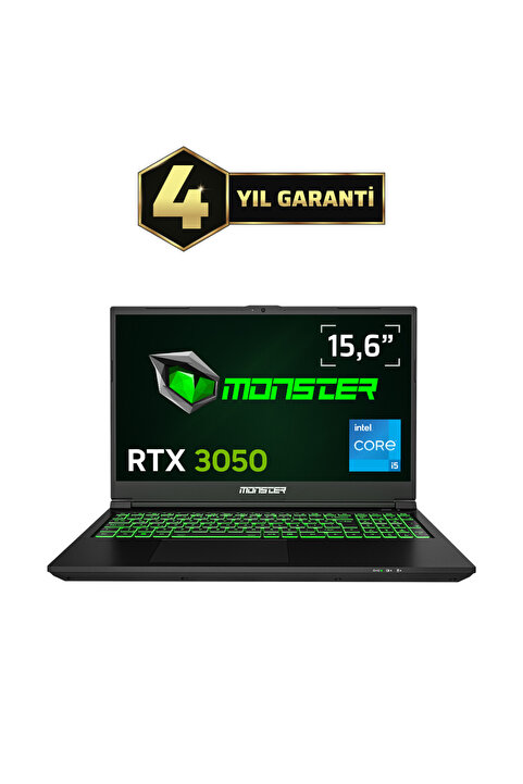 MONSTER Abra A5 V21.6.6 Intel Core i5 13420H 8 GB 500 GB SSD 4 GB RTX 3050 FreeDOS 15,6" 144 Hz