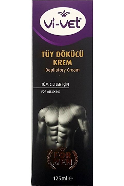Genel Markalar Vivet Erkek Tüy Dökücü Krem Tüm Ciltler 125ml X 3 Adet Vivet Formen