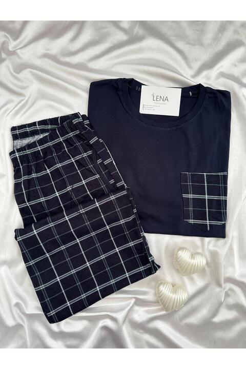 Lena Homewears Erkek Kısa Kollu Pijama Takımı