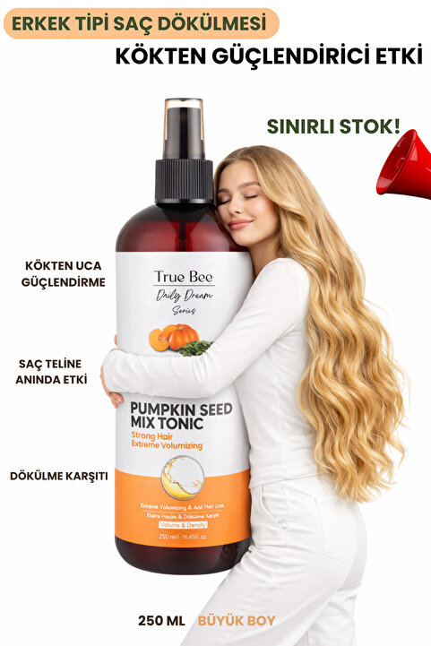 True Bee Daily Dream Series | Yoğun Güçlendirme Ve Onarım Etkili Pumpkin Tonik 250 ml