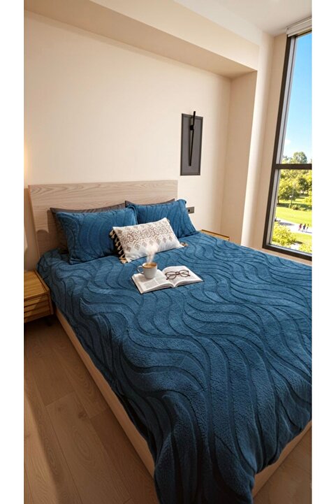 Roya home WaweTouch Çift Taraflı battal boy Peluş Yatak Örtüsü (Battaniye/Nevresim) 220x240cm