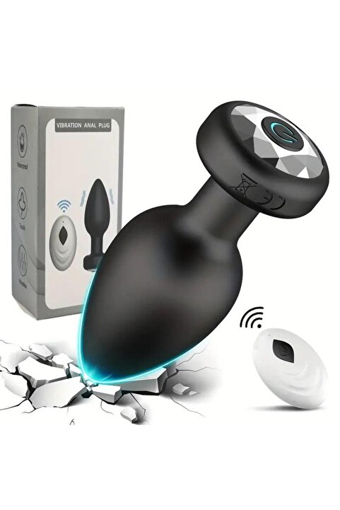 Lolita Shop Uzaktan Kumandalı Ultra Soft Silikon Dokuda Usb Şarjlı 10 Farklı Titreşimli Anal Plug Tıkaç Vibratör