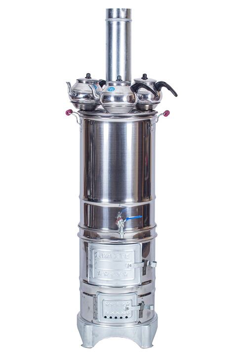 METEHAN MANGAL SOBA Battal Boy 40 Litre 3 Demlikli Semaver Mth-541