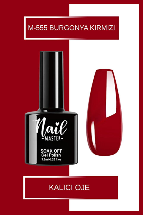 Nail Master M555 Kalıcı Oje 7,3ml Burgonya Kırmızı