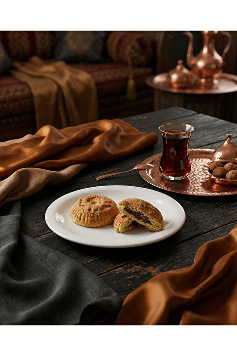 İBRAHİM BURAK ETİLER KEREBİCCİ OĞUZ Şeker İlavesiz Tereyağlı Hurmalı Mamül - Kurabiye 500 Gr
