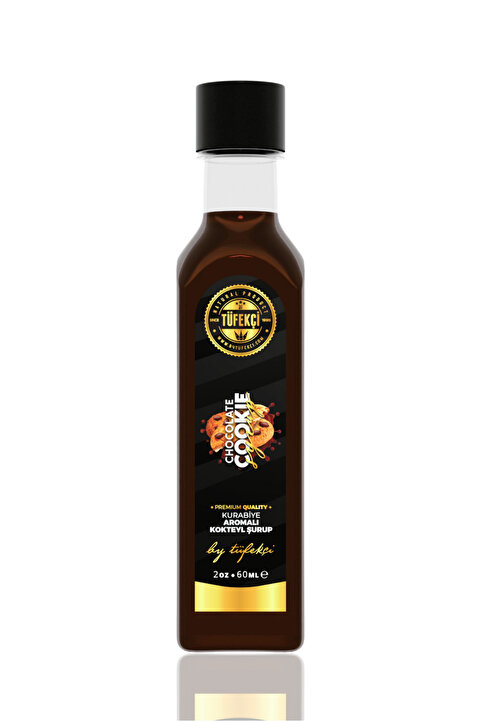 By Tüfekçi Gourmet Series Çikolatalı Cookies Aromalı Kokteyl, Pasta Ve Kahve Şurubu 60ml – (PANCAR ŞEKERİ)