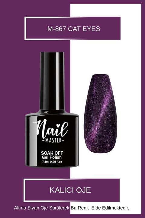 Nail Master M867 Kalıcı Oje 7,3ml Cat Eyes