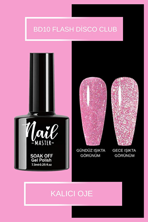 Nail Master Kalıcı Oje Bd10 Flash Disco Club Serisi 7,3 ml