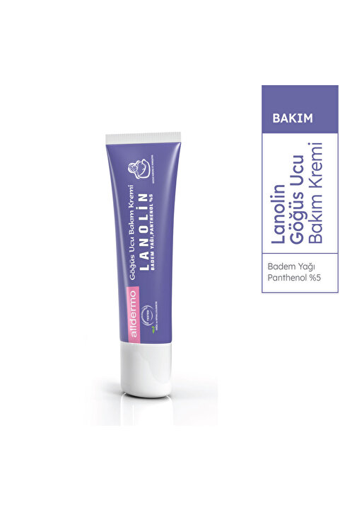 Alldermo LANOLİN KREM 13GR (göğüs ucu çatlak bakım kremi)