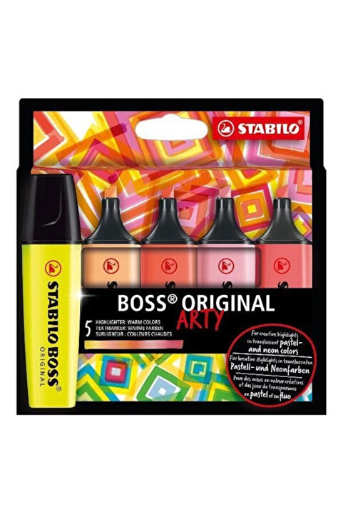 Stabilo Boss Sıcak Renkler 5Li Fosforlu Kalem Set 70/5-02-1-20 51000971