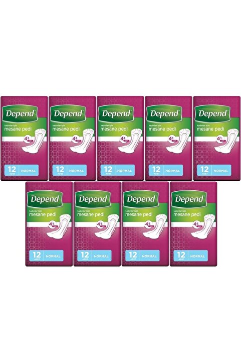 Depend Mesane Pedi Normal Rahatlık ve Koruma 96 Adet (12PK*8)