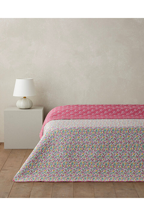 English Home Mira Blush Tek Kişilik Çok Amaçlı Örtü 160x220 cm Fuşya