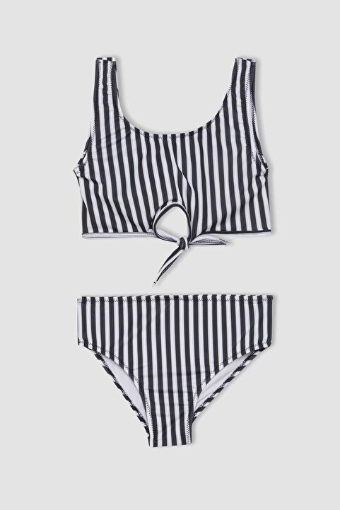 Defacto Kız Çocuk Çizgili Bikini Takımı C0374A824SM