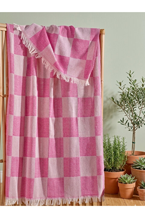 SHIPLA HOME Dama Desenli Peştamal Plaj Havlusu 70x155 Cm