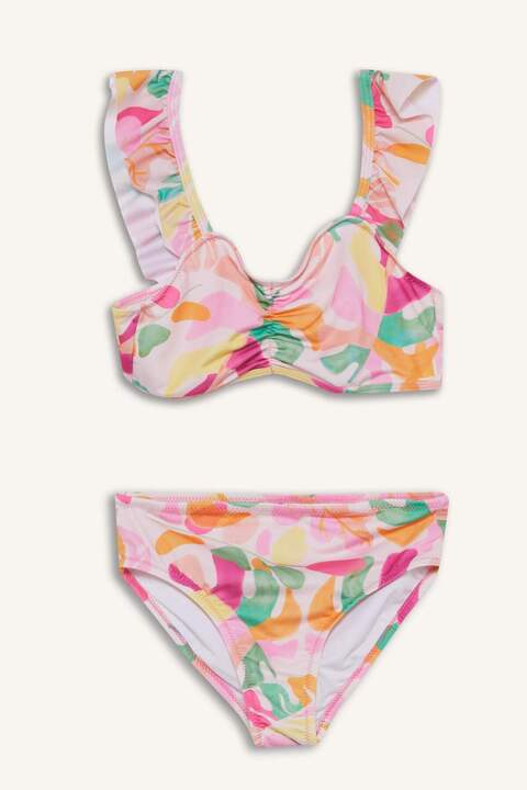 Defacto Desenli Bikini Takımı Kız Çocuk E4974A825HS