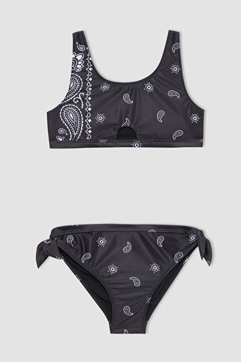 Defacto Desenli Bikini Takımı Kız Çocuk C0368A824SM