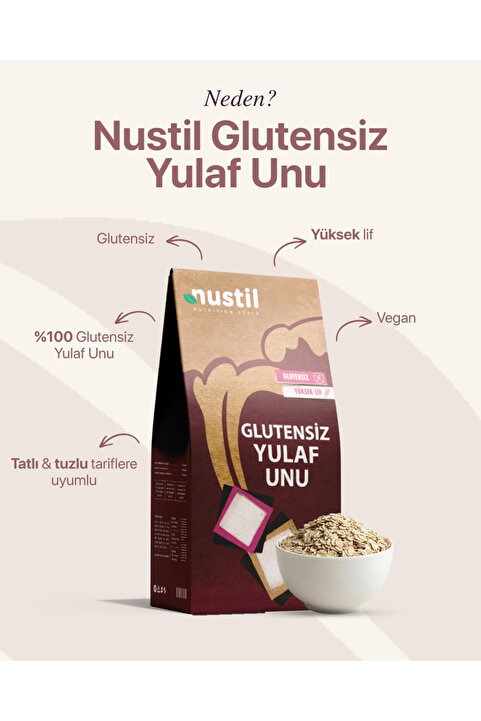 NUSTİL Glutensiz Yulaf Unu 300g
