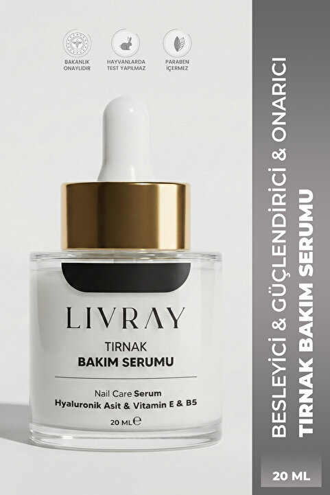 Livray Tırnak Bakım Serumu - Besleyici & Güçlendirici & Onarıcı (20 ML)