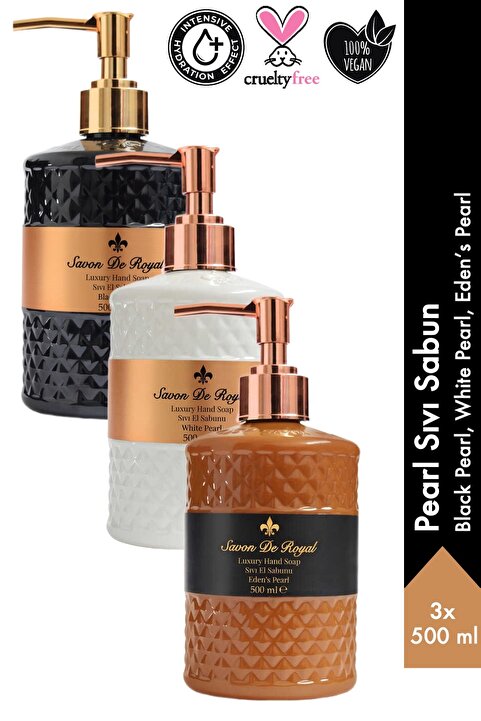 Savon de Royal Luxury Sıvı Sabun Pearl Karma 3 x 500 ml
